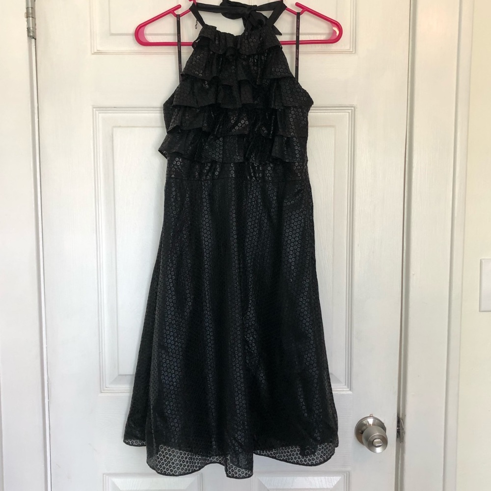 Betsey Johnson Black Halter Dress